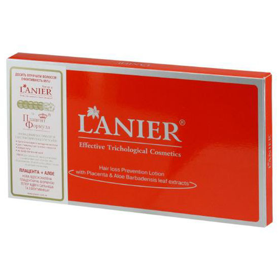 Лосьйон Lanier hair Loss (Ланьер хэир Лосс) проти випадання волосся з плацентою та екстрактом листя алое Барбаденсіс 10 мл №12